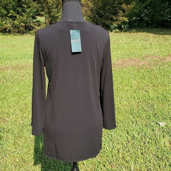 Black Ralph Lauren Top Bell Sleeves NWT - Picture 3 of 8